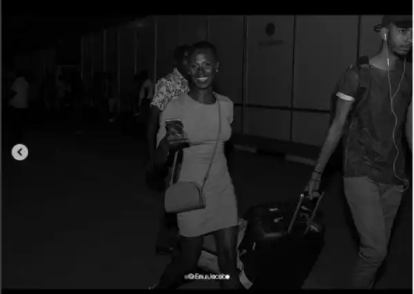 Disqualified BBNaija Housemate, Khloe Arrives Nigeria All Smiles (Photos)